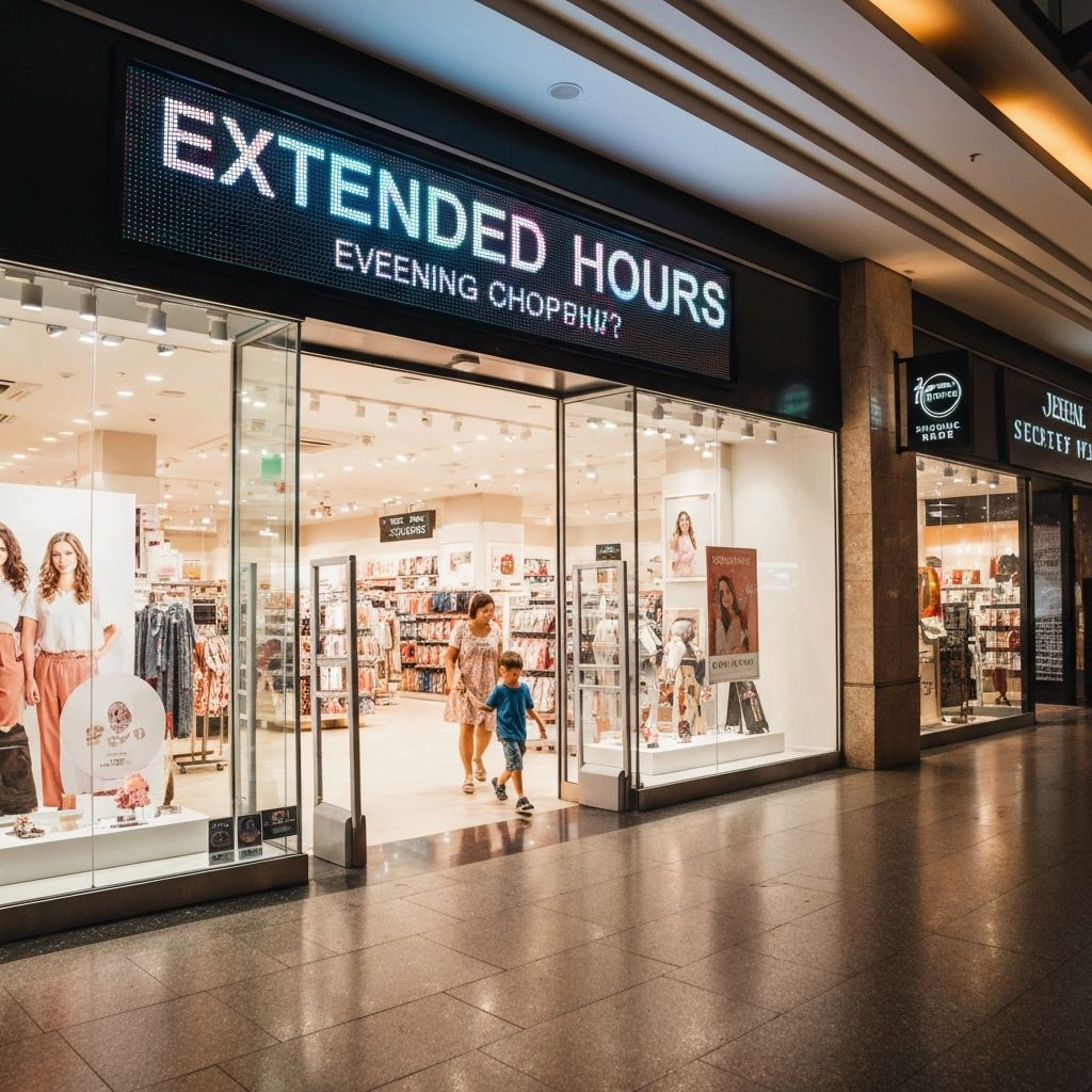 Verlängerte Öffnungszeiten an Samstagen