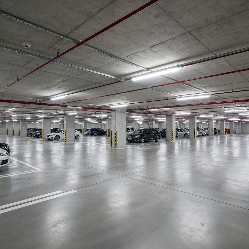 Parkhaus: Neue LED-Beleuchtung für mehr Sicherheit